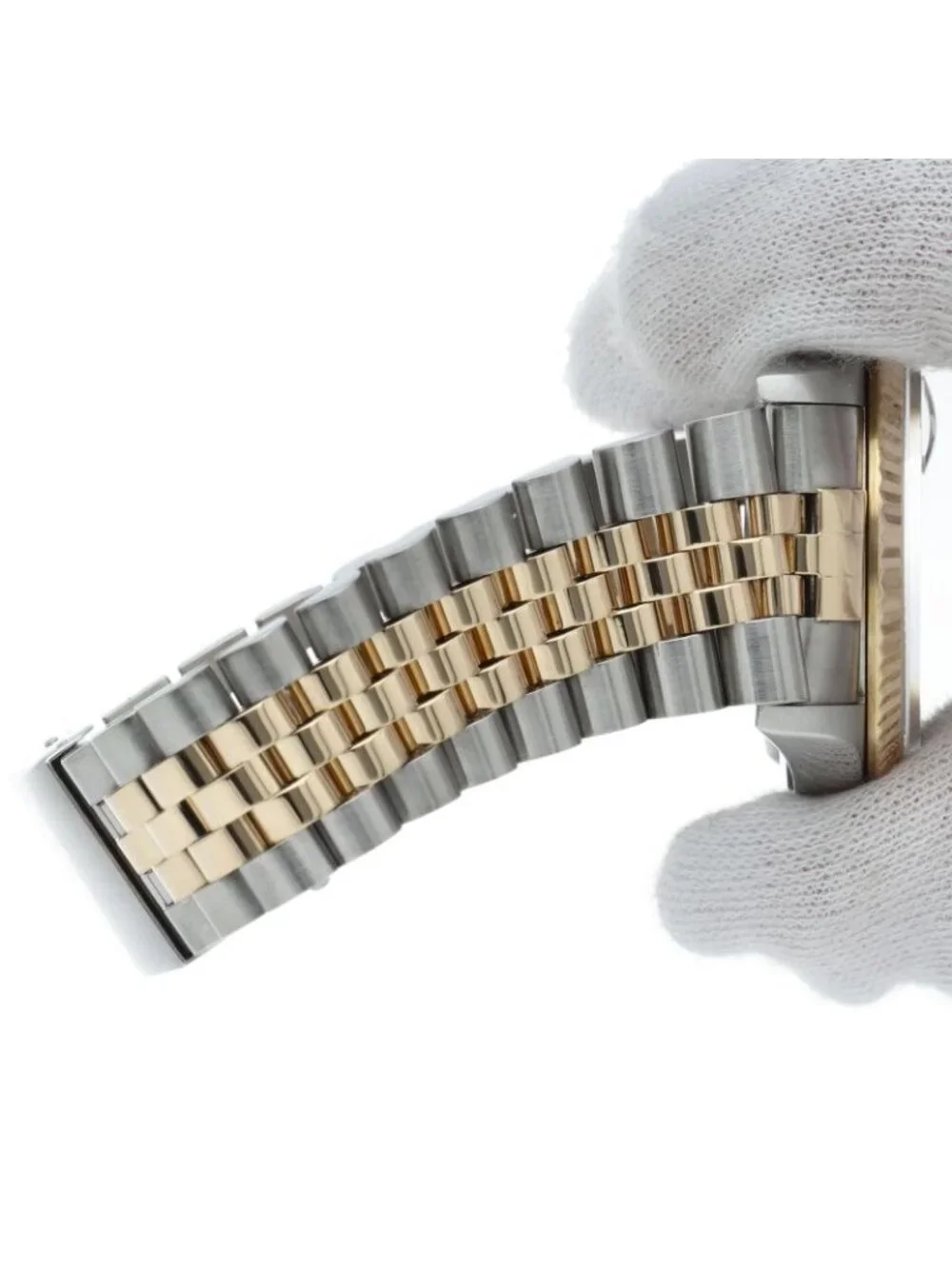 Rolex Datejust Watch 18k Yellow Gold SS Chien Color Polished